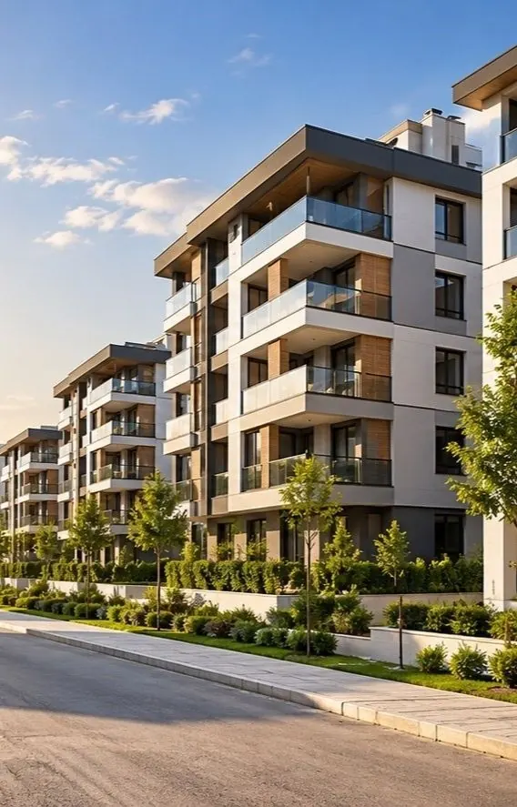 Modern yapı mimarisini gösteren temsili görsel