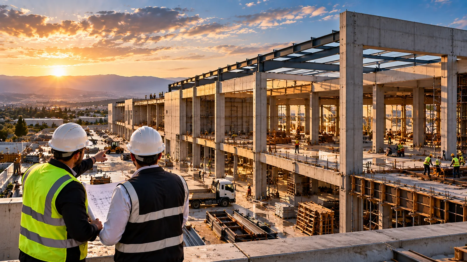 Endüstriyel fabrika yapısı ve çelik konstrüksiyon